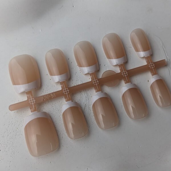 Classic Beige Nude French Tip Press-On Nails