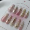 celestial-blush-gold-3d-press-on-nails-02 Celestial Blush Gold 3D Press-On Nails