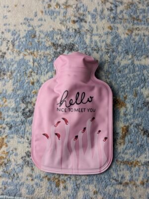 Hello Flamingo Pink Hot Water Bag