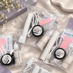 Complete Nail Adhesive Gel Kit with Rechargeable UV Light 03