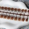 mocha-white-french-press-on-nails-set-2 Mocha White French Press-On Nails Set
