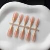 peach-gold-half-tip-press-on-nails-2 Peach Gold Half-Tip Press-On Nails