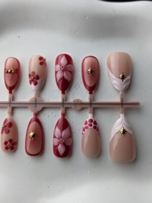 ruby-blossom-star-3d-press-on-nails-1 Ruby Blossom Star 3D Press-On Nails