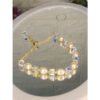 Iridescent Crystal and Oval Pearl Bracelet