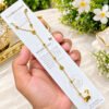 Gold Stainless Steel Teardrop Hand Chain