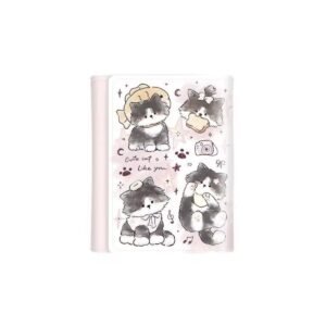 Kawaii Cute Cat Mini Foldable Wallet - Pink