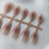 Soft Rose Cat Eye Press-On Nails