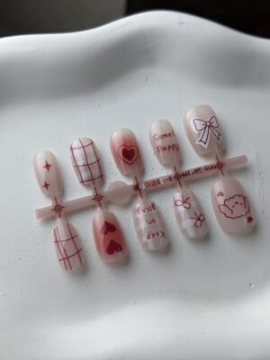 sweet-pappy-heart-bow-press-on-nails-01 Sweet Pappy Heart & Bow Press-On Nails