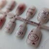 Sweet Pappy Heart & Bow Press-On Nails
