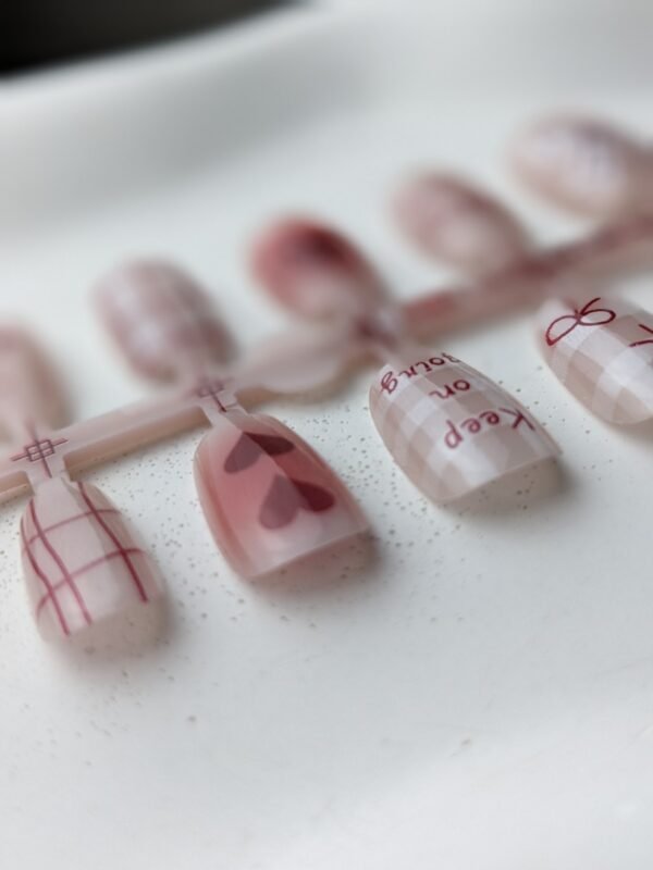 Sweet Pappy Heart & Bow Press-On Nails